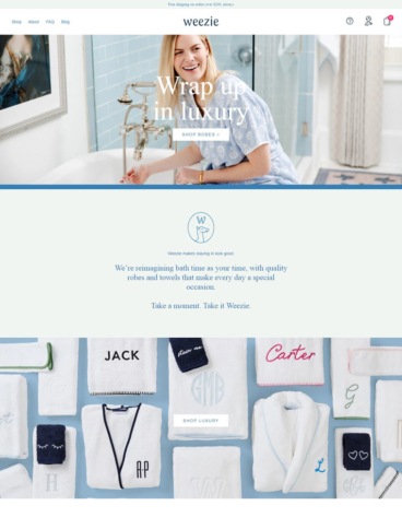eCommerce website: Weezie