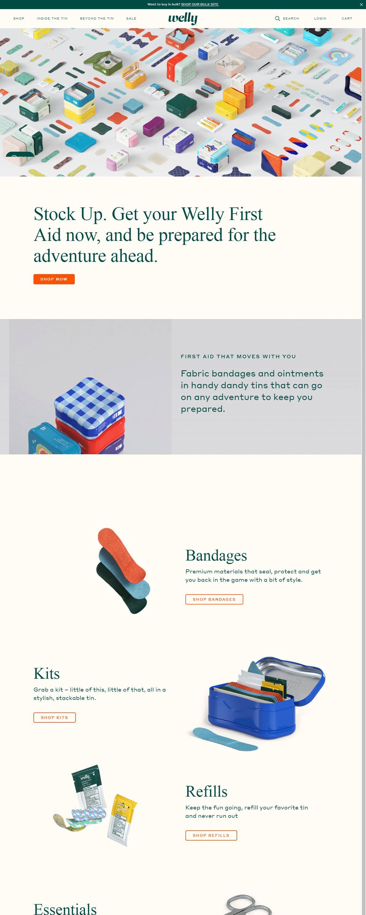 eCommerce website: Welly