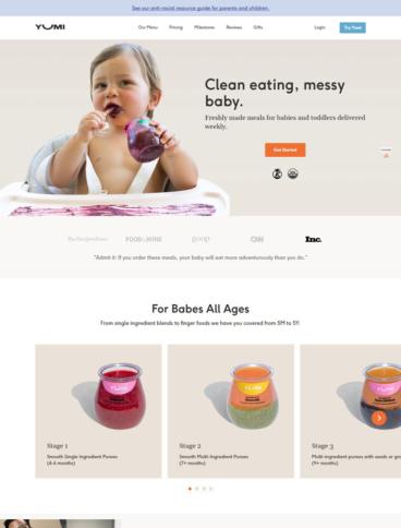 eCommerce website: Yumi