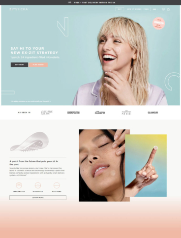 eCommerce website: ZitSticka