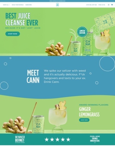 eCommerce website: Cann