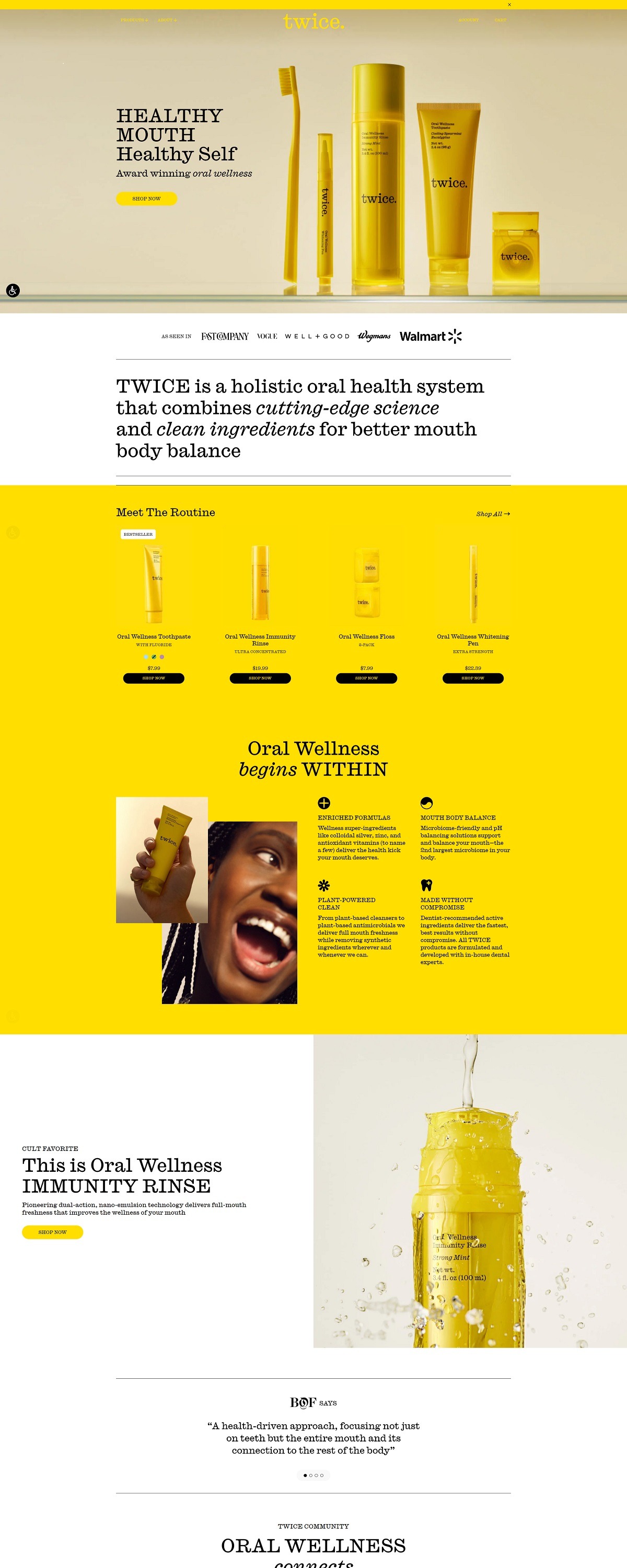 eCommerce website: Twice