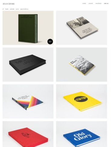 eCommerce website: Atelier Éditions