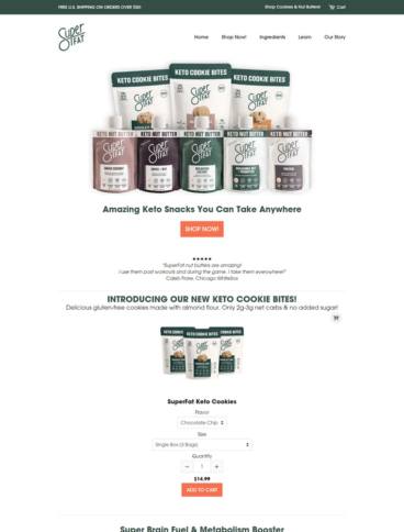 eCommerce website: SuperFat