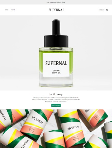 eCommerce website: Supernal