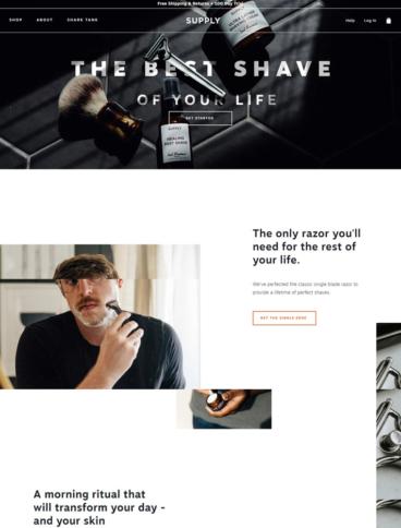 eCommerce website: Supply