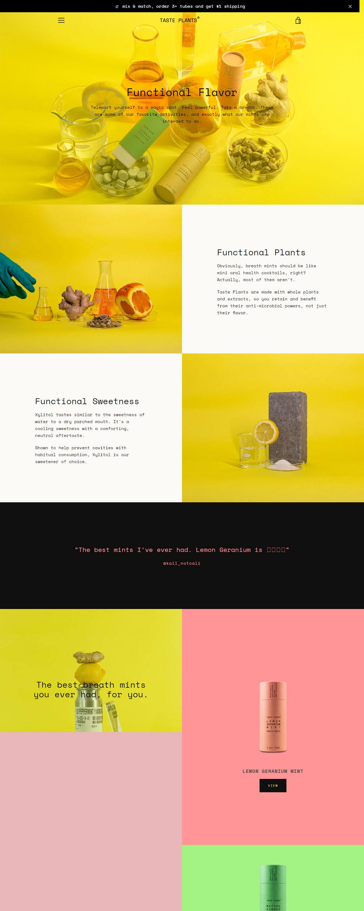 eCommerce website: Taste Plants