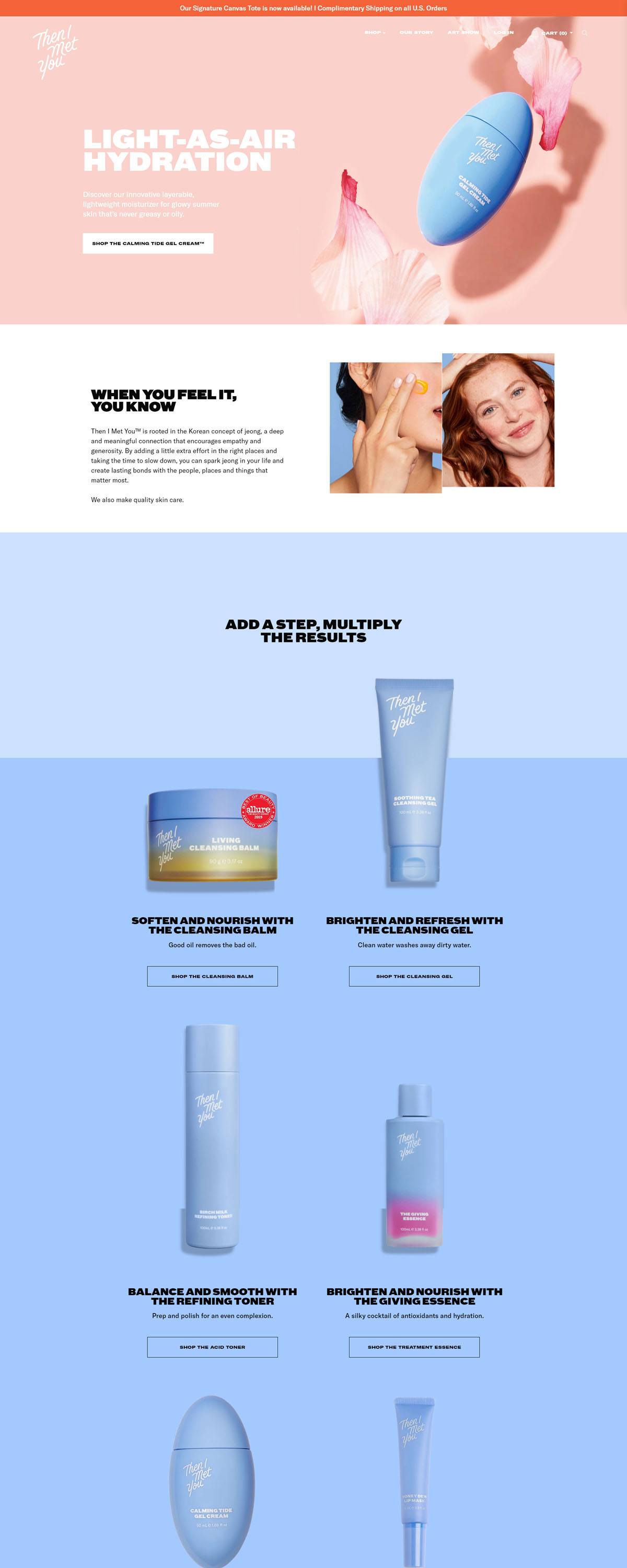 eCommerce website: Then I Met You