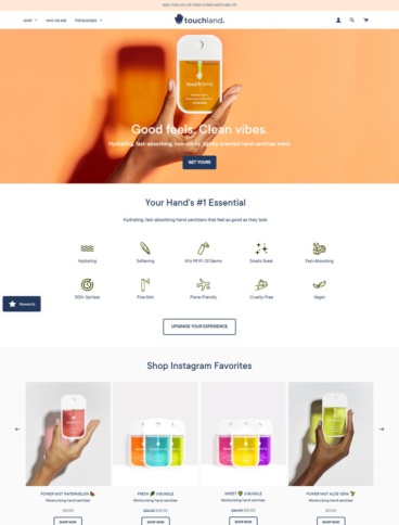 eCommerce website: Touchland