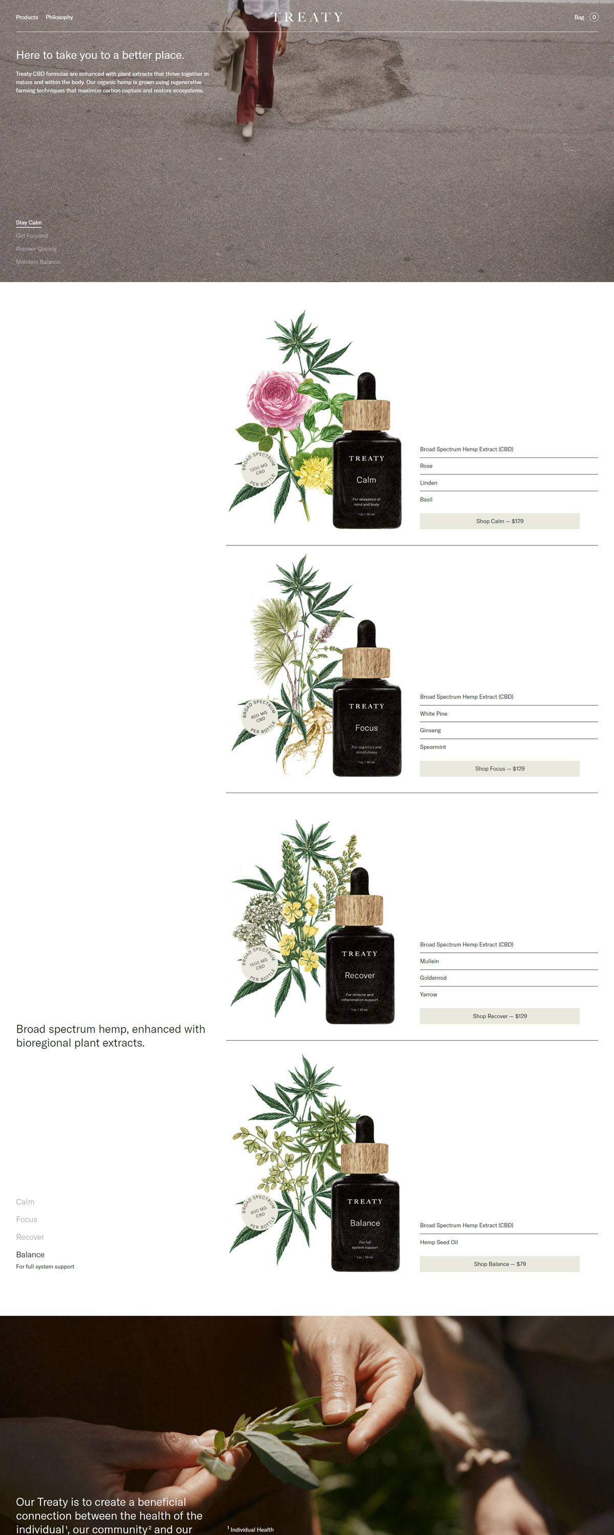 eCommerce website: Treaty