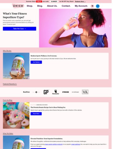eCommerce website: Unico
