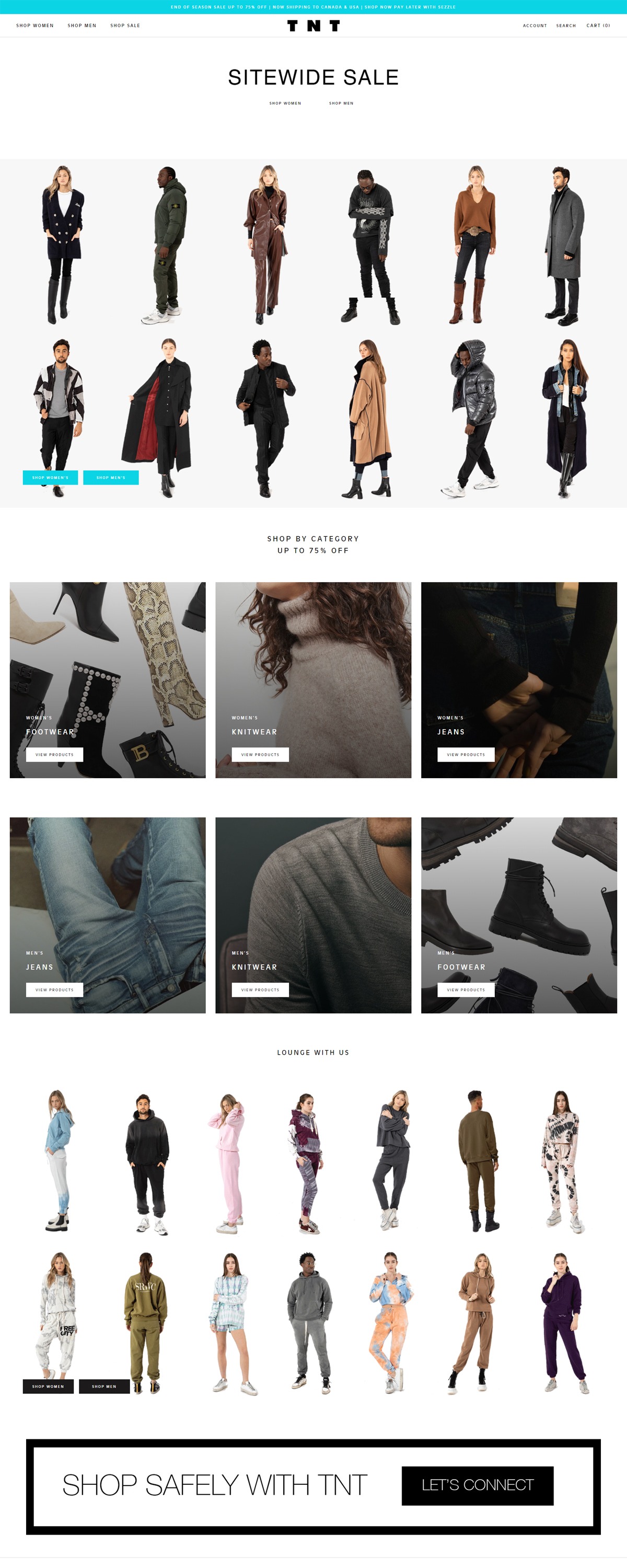 eCommerce website: TNT Fashion