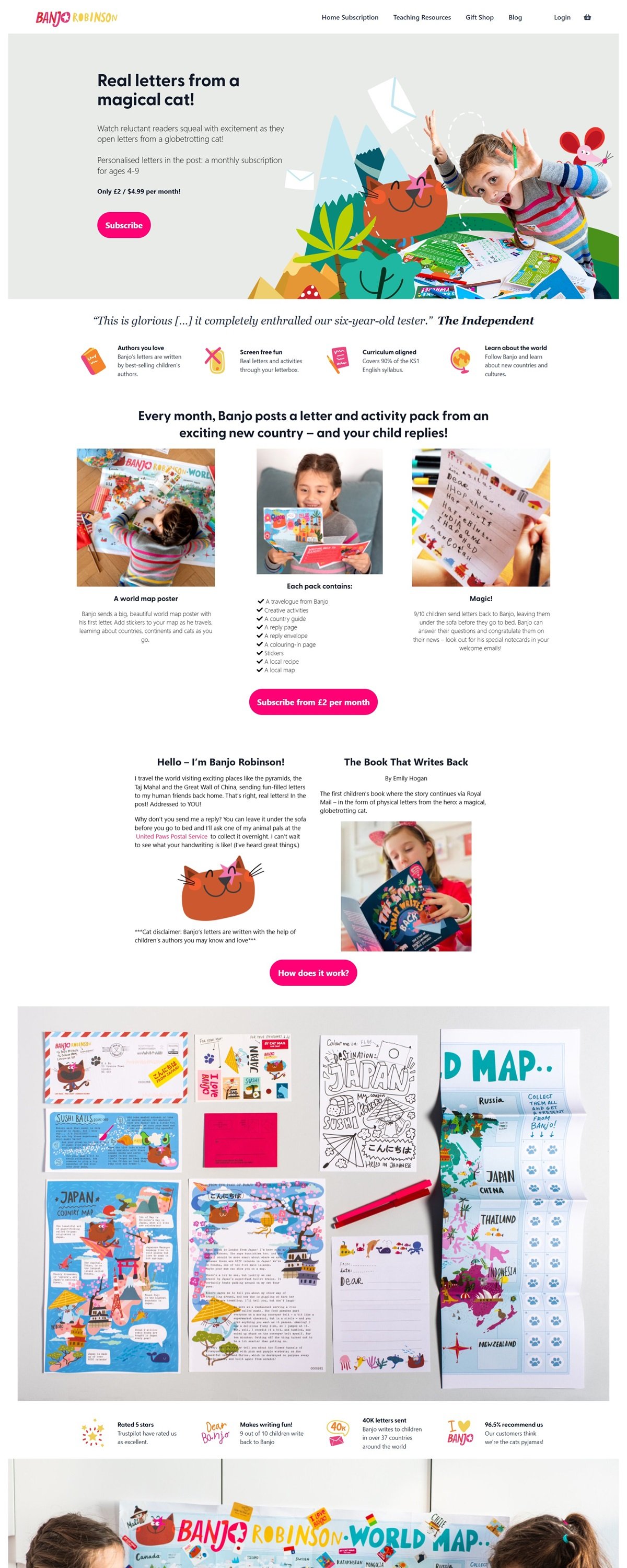 eCommerce website: Banjo Robinson