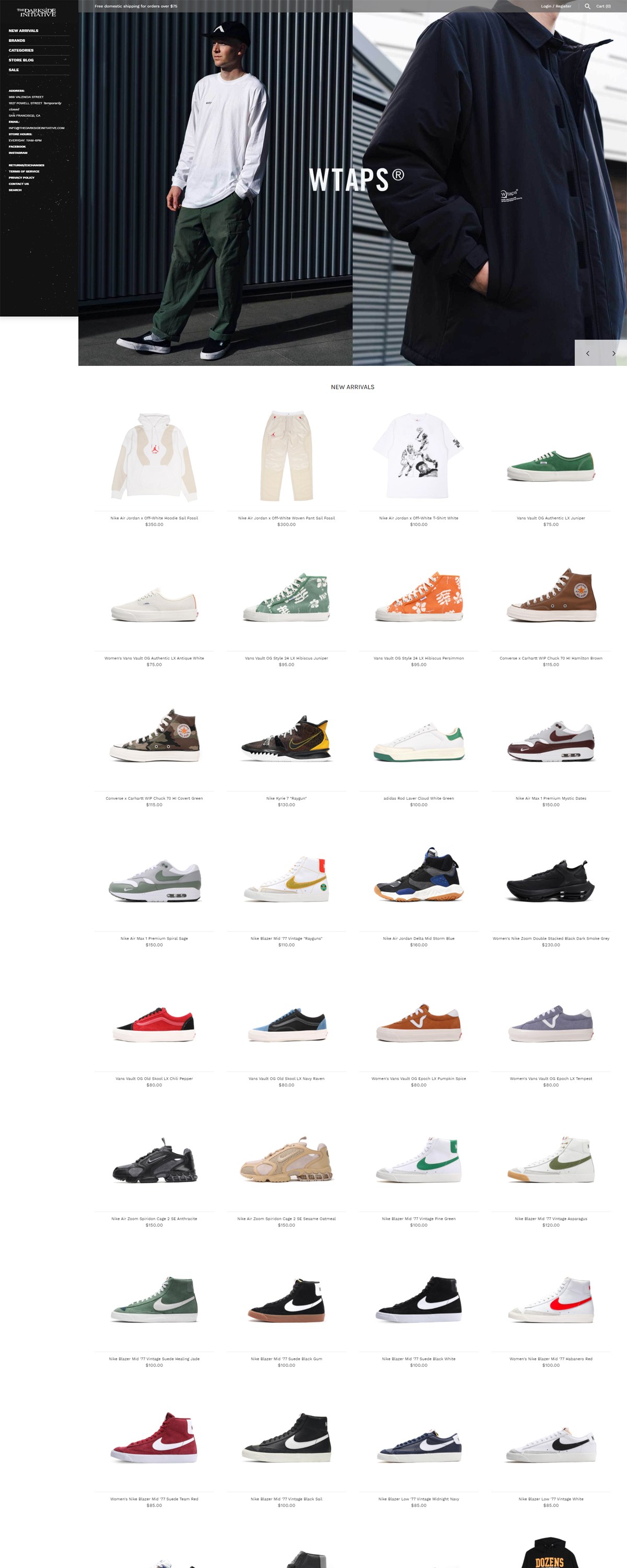 eCommerce website: The Darkside Initiative