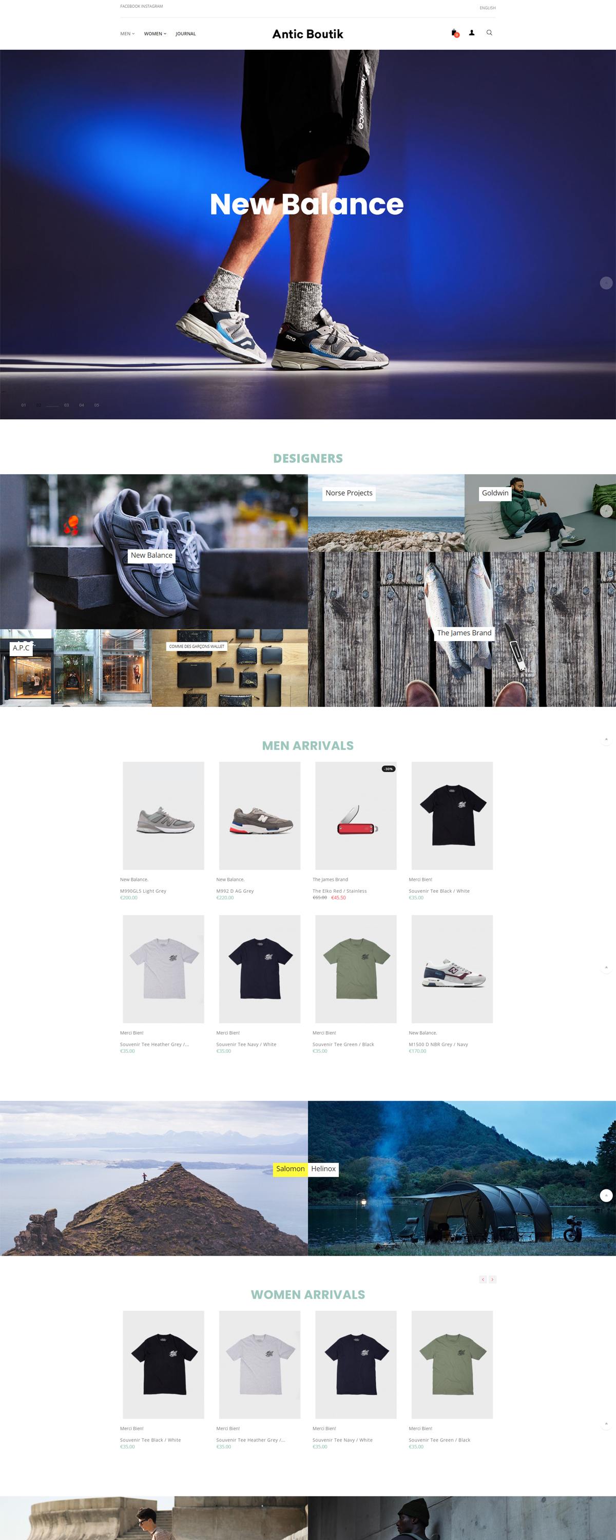eCommerce website: Antic Boutik