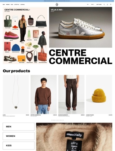 eCommerce website: Centre Commercial