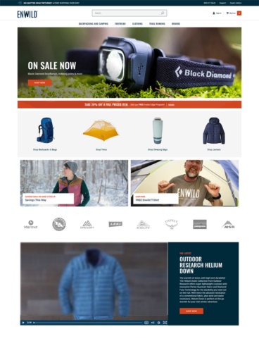 eCommerce website: Enwild