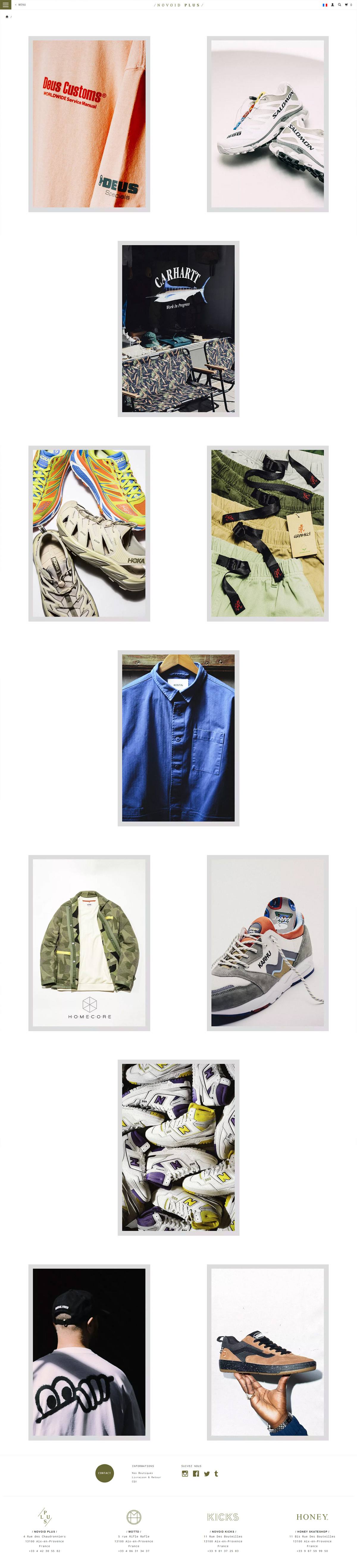 eCommerce website: Novoid Plus