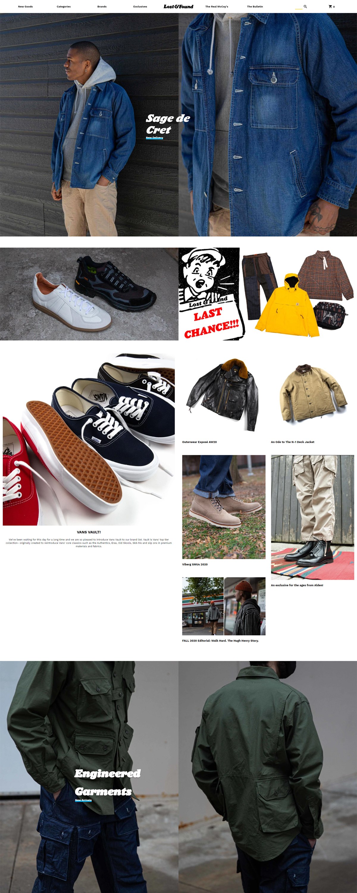 eCommerce website: Lost & Found