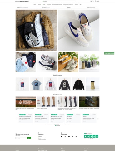 eCommerce website: Urban Industry