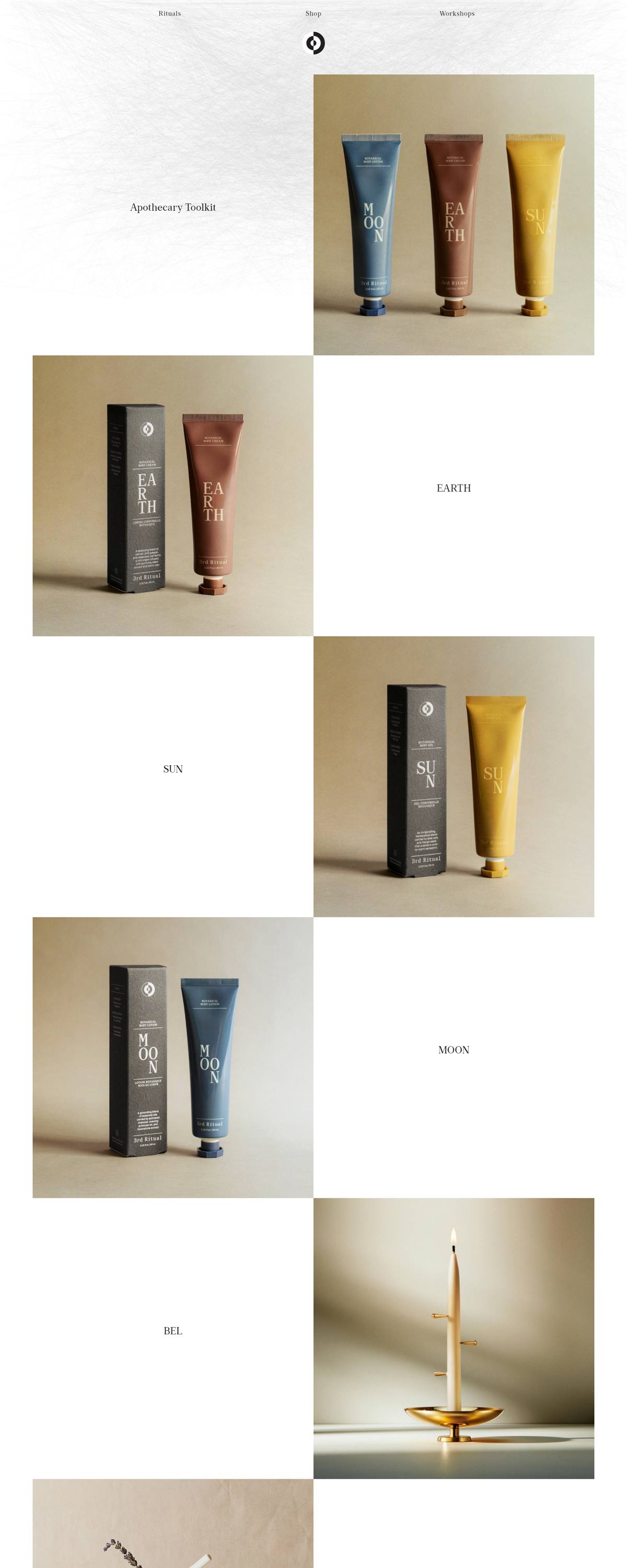 eCommerce website: 3rd Ritual