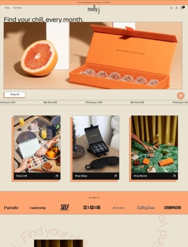 eCommerce website: Molly J
