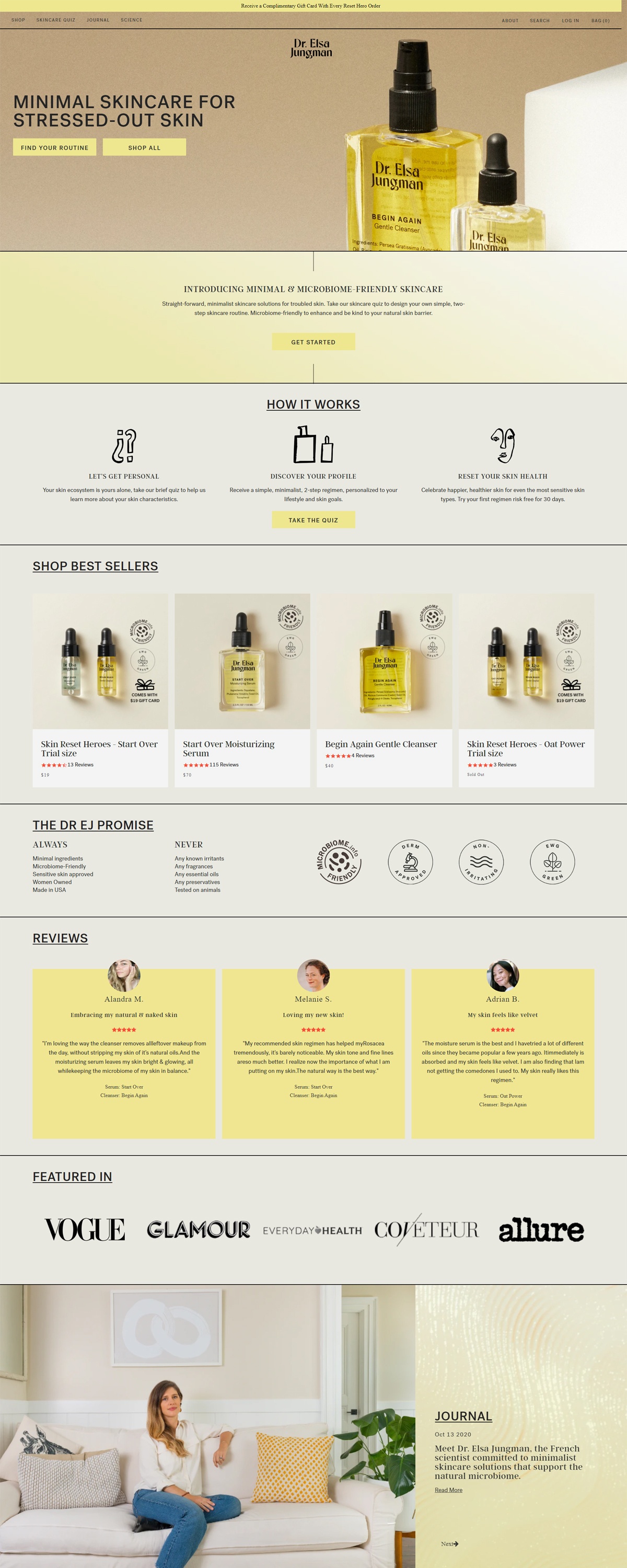 eCommerce website: Dr Elsa Jungman