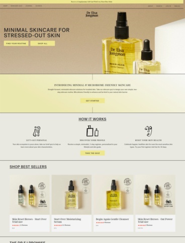 eCommerce website: Dr Elsa Jungman