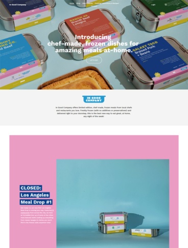 eCommerce website: In Good Company