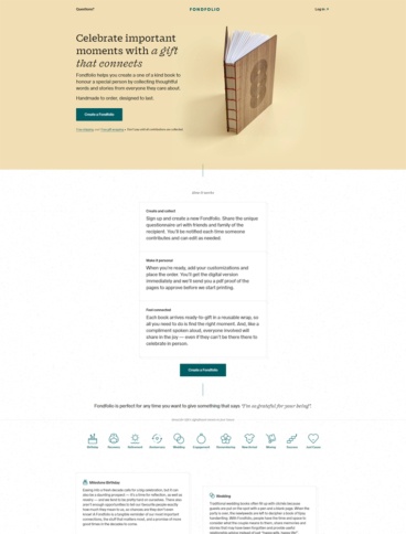 eCommerce website: Fondfolio