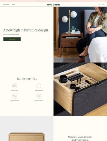 eCommerce website: Forti Goods