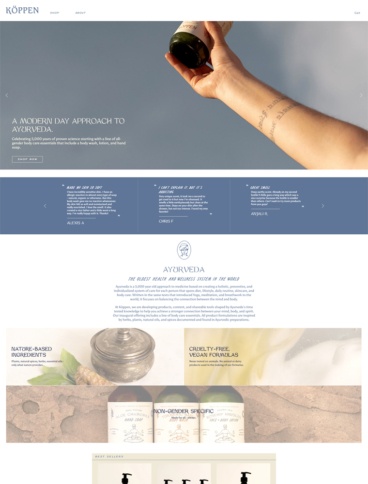 eCommerce website: Köppen