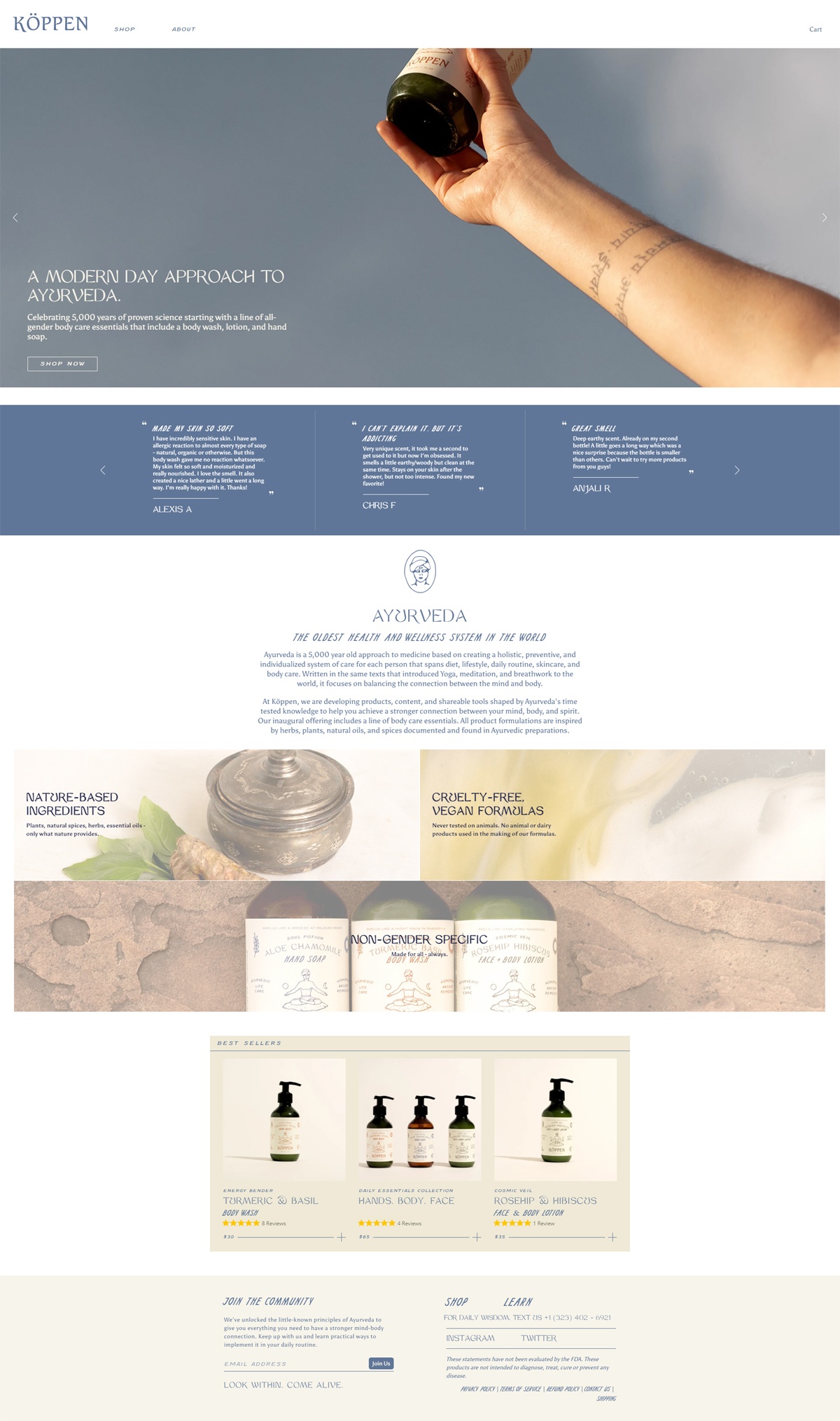 eCommerce website: Köppen