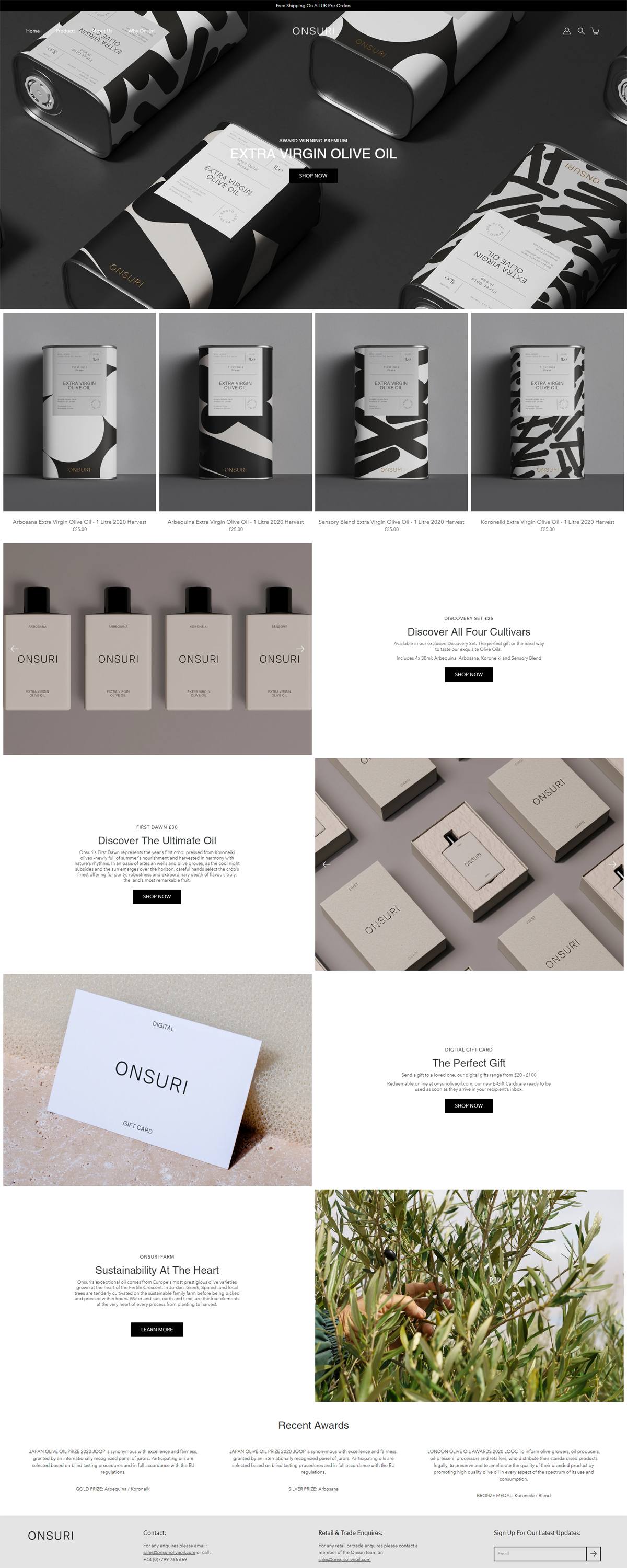 eCommerce website: Onsuri