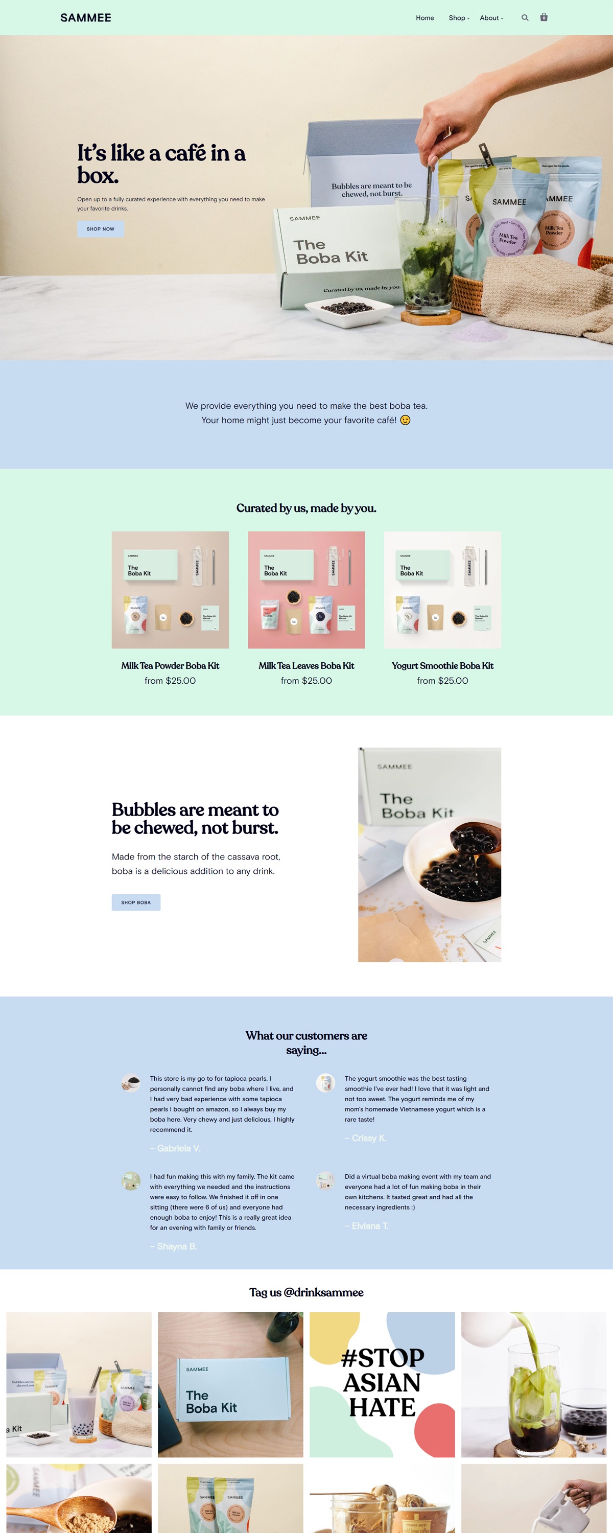 eCommerce website: SAMMEE
