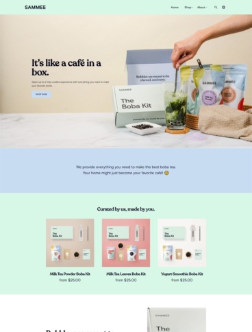 eCommerce website: SAMMEE