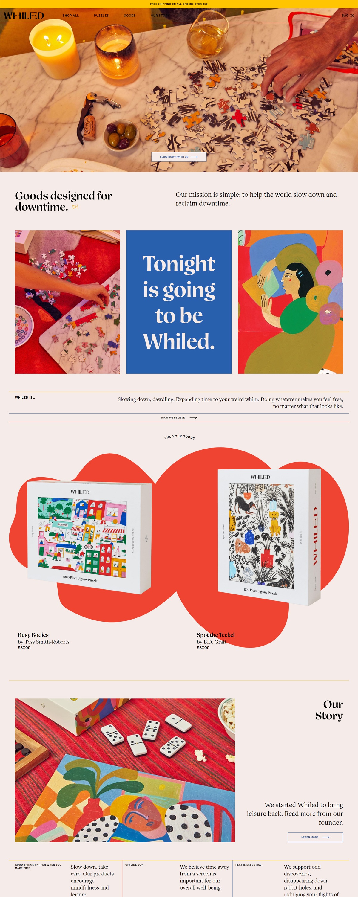 eCommerce website: Whiled