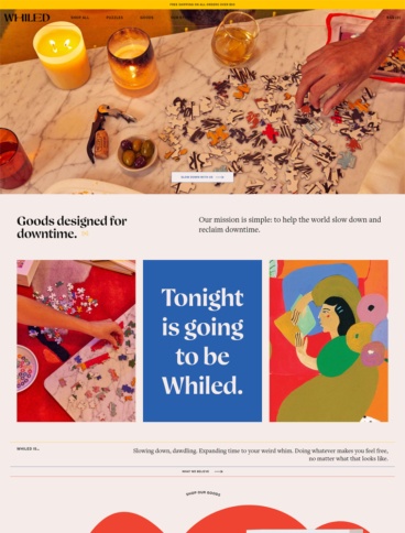 eCommerce website: Whiled