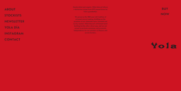 eCommerce website: Yola Mezcal