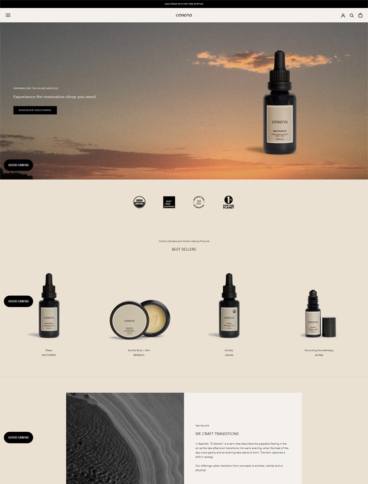 eCommerce website: Cerena