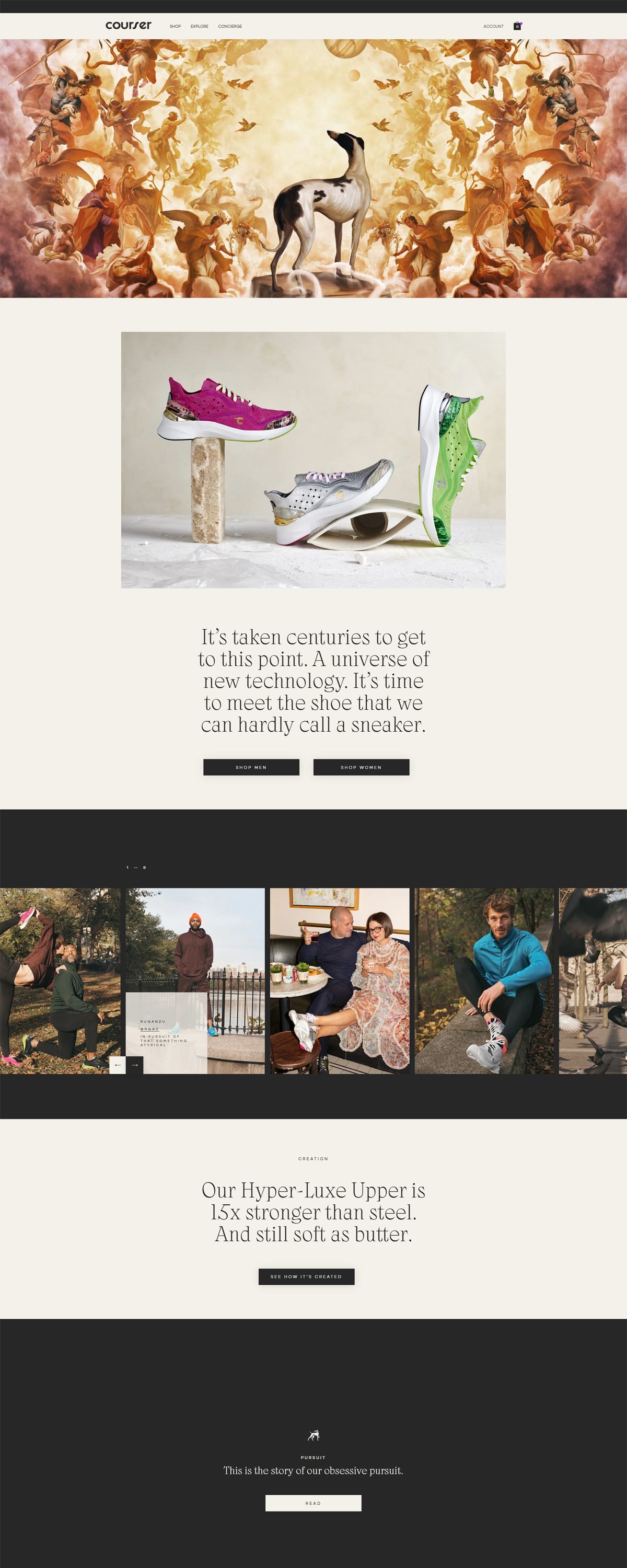 eCommerce website: Courser