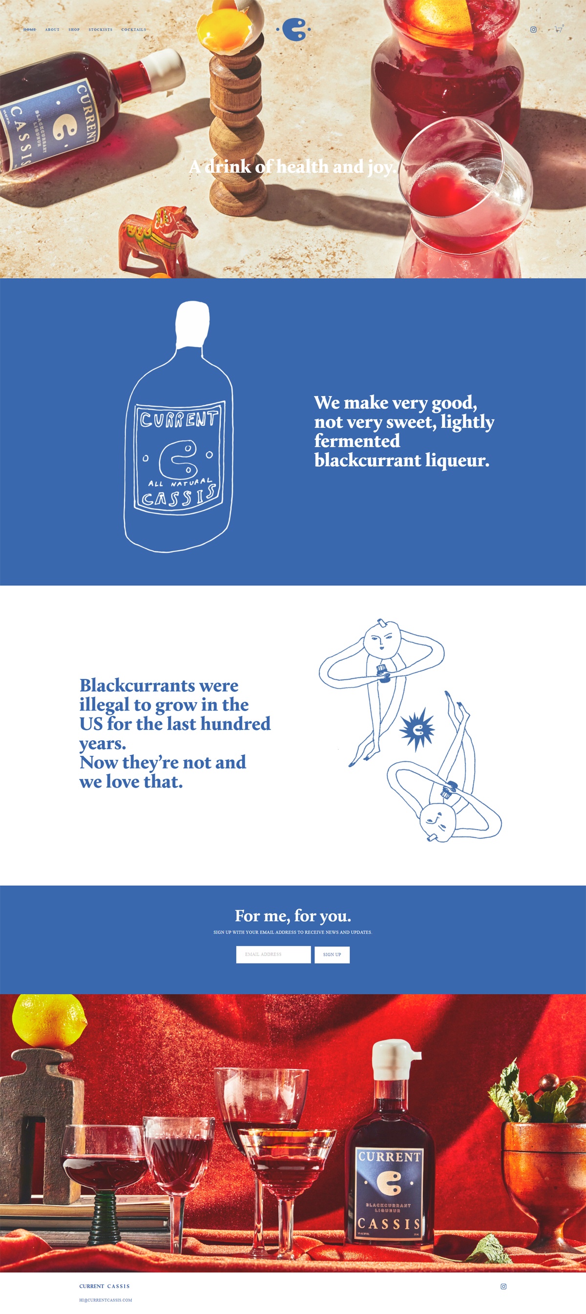 eCommerce website: Current Cassis