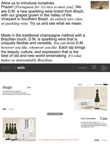 eCommerce website: DM Brazilian Brut