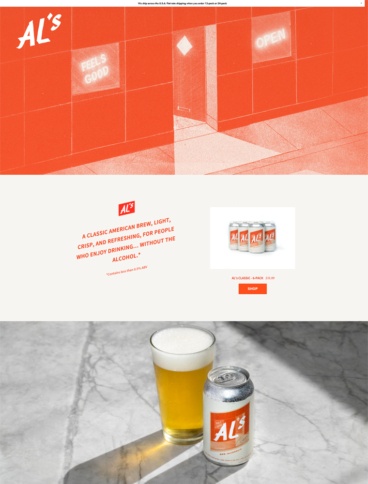 eCommerce website: AL’s