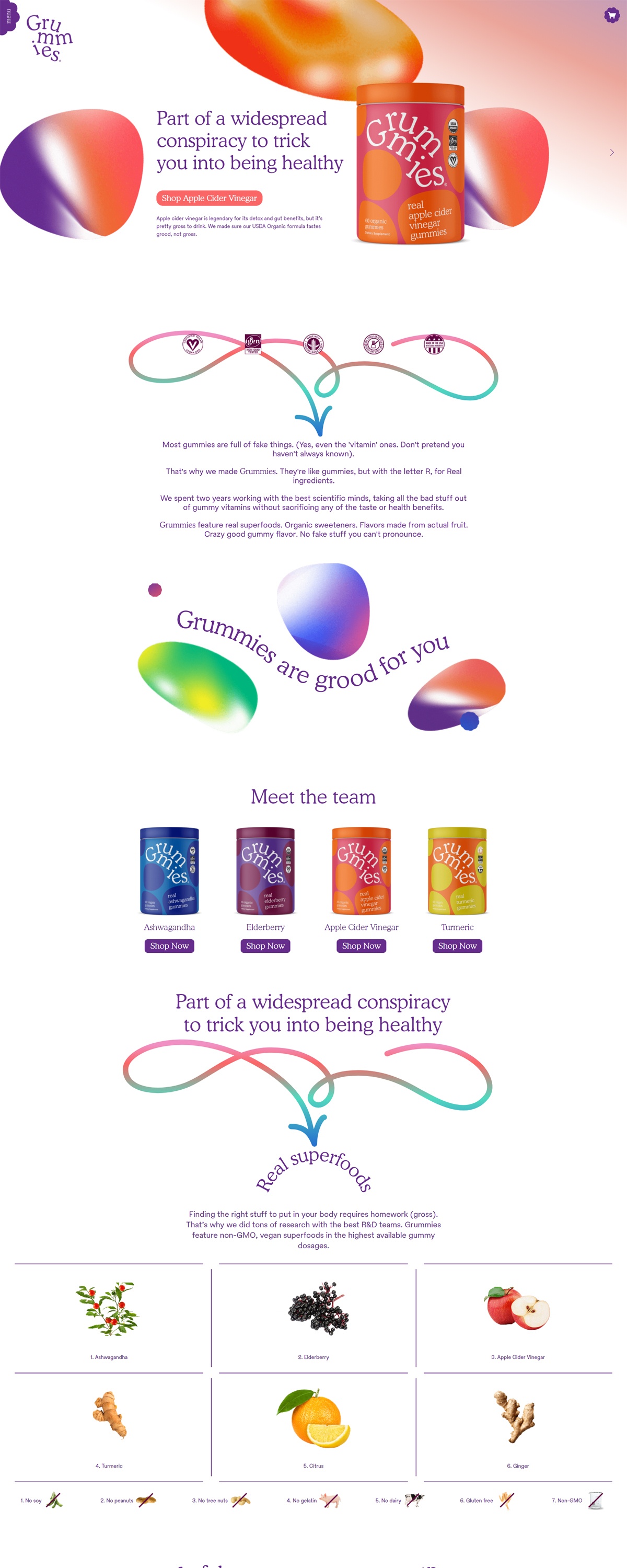 eCommerce website: Grummies