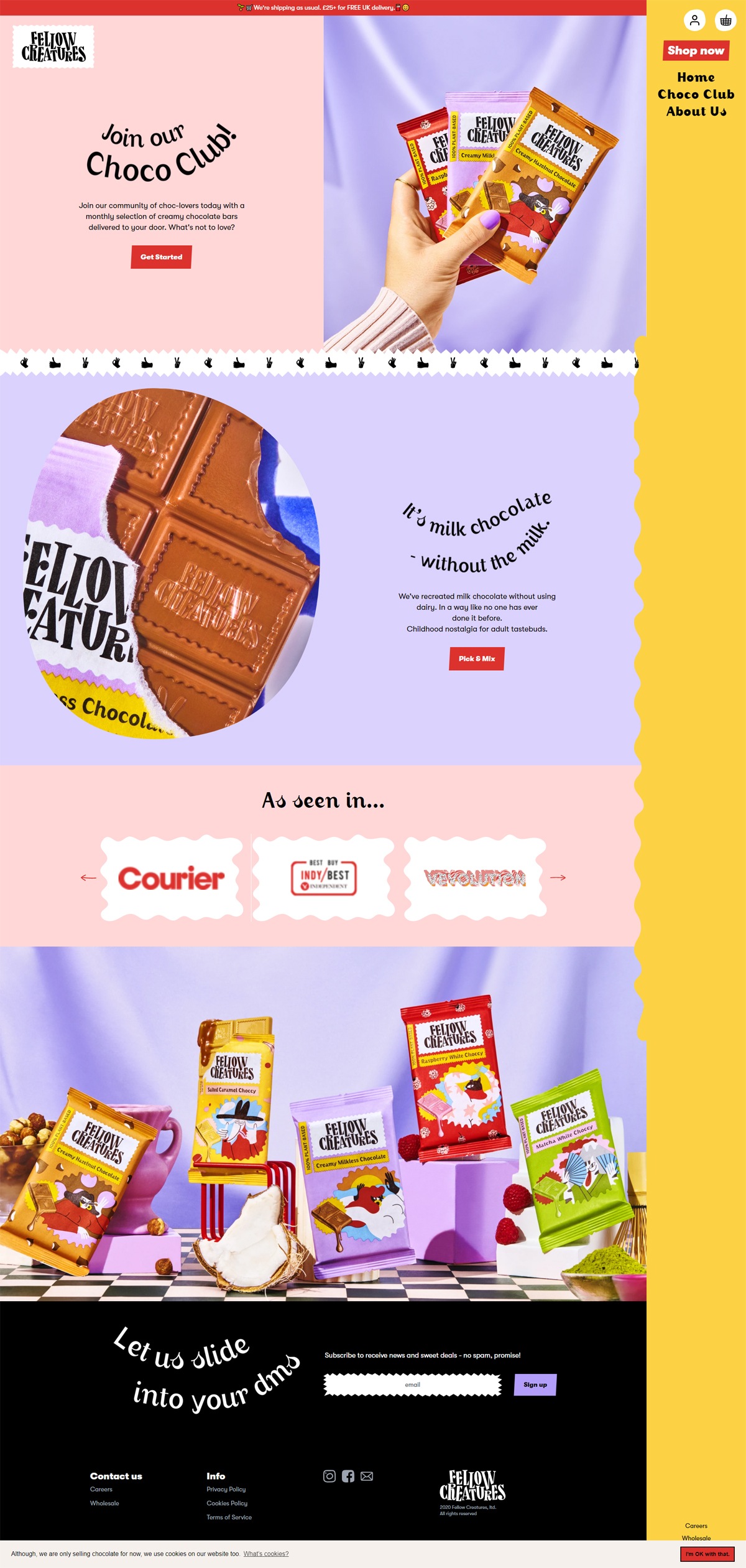 eCommerce website: Fellow Creatures