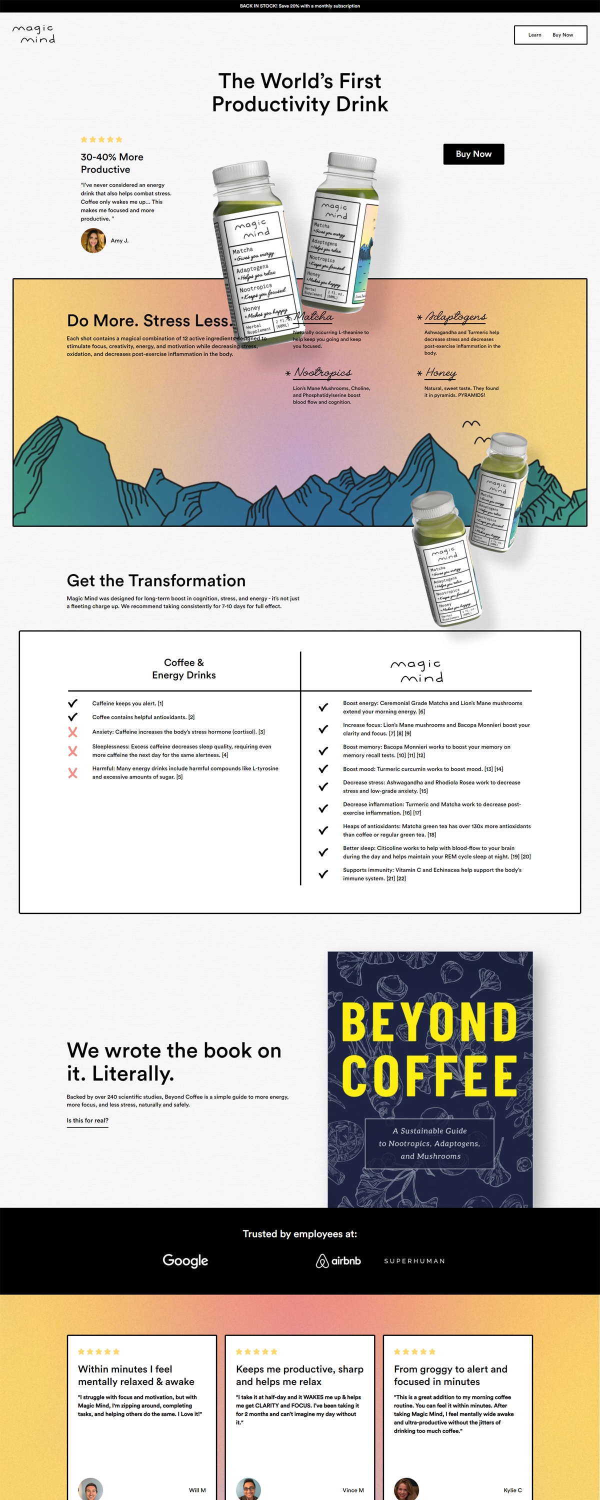 eCommerce website: Magic Mind