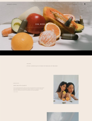 eCommerce website: Mango People