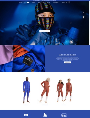 eCommerce website: Matek