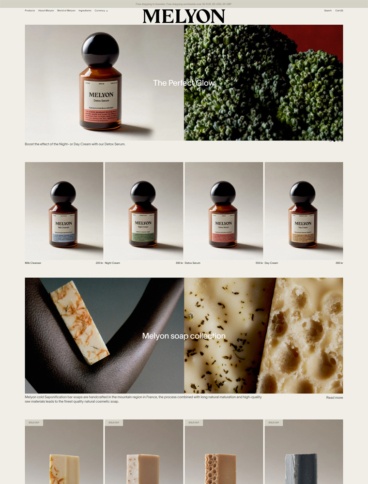 eCommerce website: Melyon